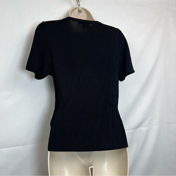 Madewell Micro-Rib Sweater Tee Black NWOT and NWT - Picture 6 of 13